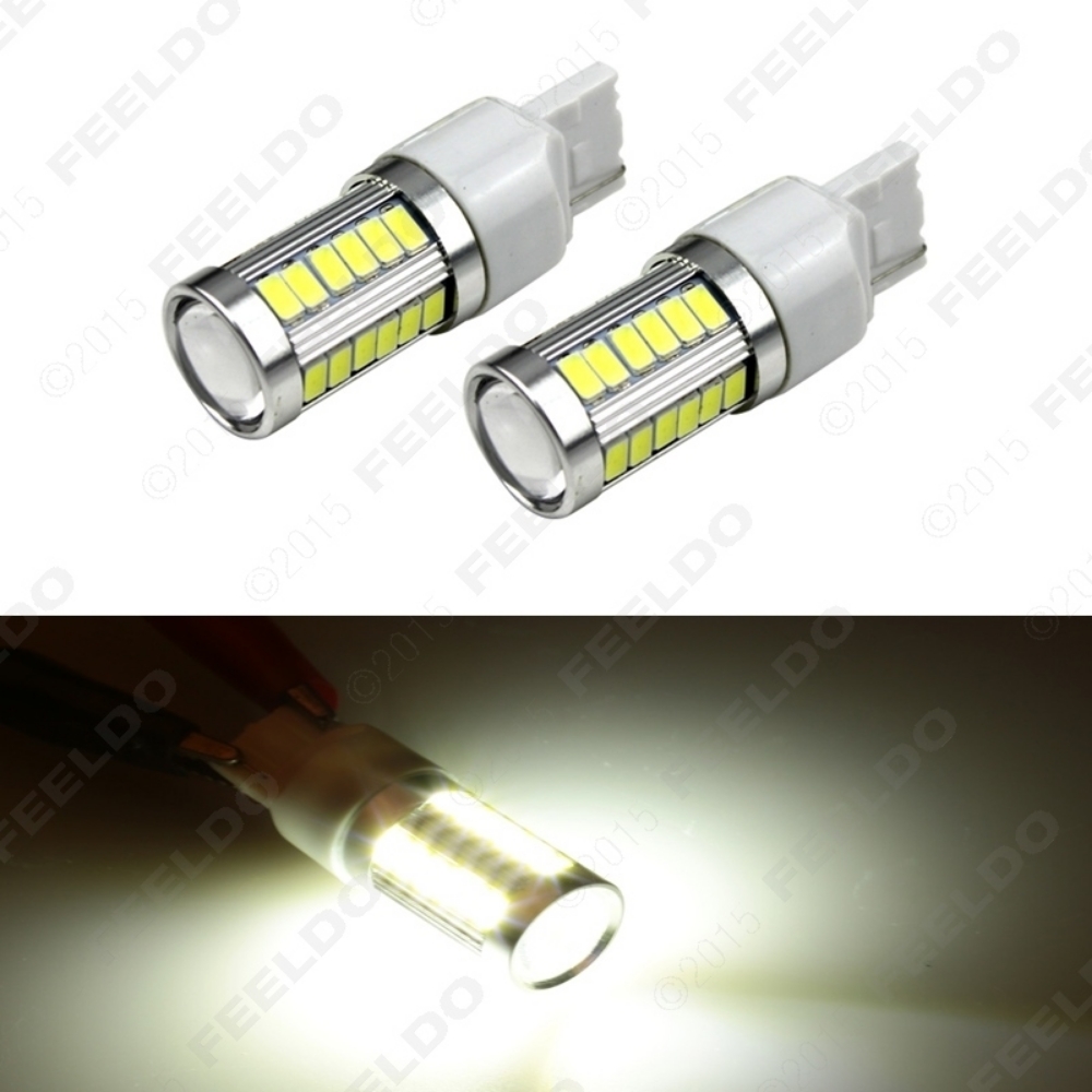 Picture of 1pcs White 7440 5630SMD 33LED 850LM Car LED Turn Signal Brake Tail Light Bulb Socket