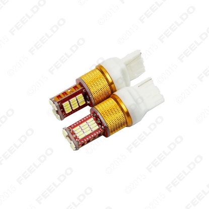 Picture of 1pcs White Car T20 7440 4014-Chip 33SMD LED Brake Tail Stop LED Light Bulbs 12V