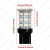 Picture of 1pcs T20/T25 3157 60SMD 1210 Yellow/White Color Dual Switchback Car LED Brake Turn Light
