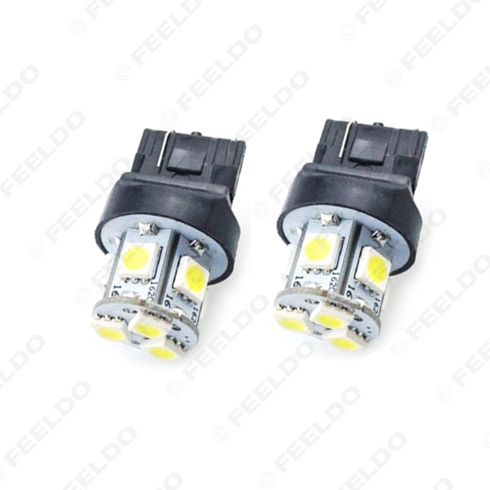 Picture of White T20 7440 5050 8smd Car Auto Turn Signal Backup Stop LED light Headlight DC12V