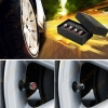 Picture of 4pcs/set Car Universal Carbon Fiber Texture Style Zinc Alloy Tire Valve Cap For Wholesale Mixed Logos Order