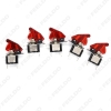 Picture of 5x Red Car Motorcycel Cover LED SPST Toggle Rocker Switch Control 12V 20A On Off