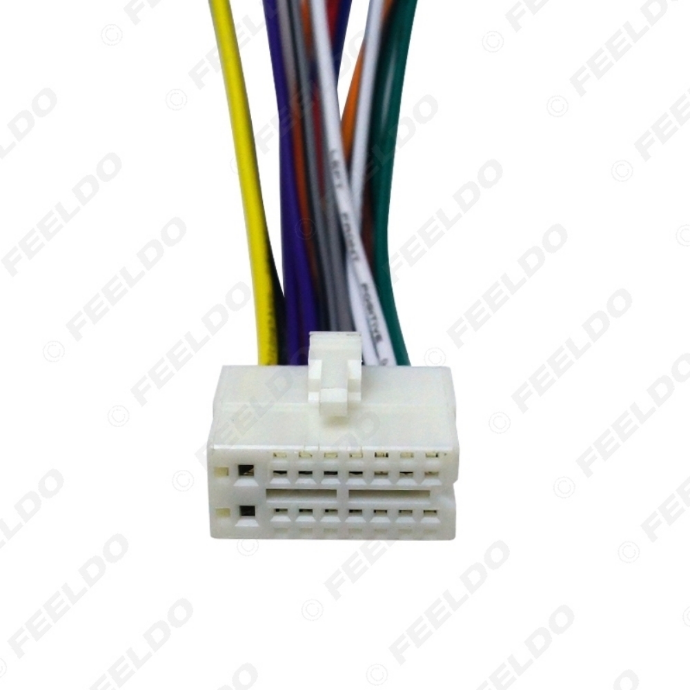 Picture of Car Radio Stereo 16pin Wire Harness Male Plug Cable Connector Adapter For Mitsubishi Galant Clarion