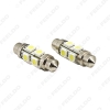 Picture of 1pcs White 36mm S8.5 8SMD 5050 Chip Car Festoon LED License Plate LED Light Bulbs