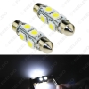 Picture of 1pcs White 36mm S8.5 8SMD 5050 Chip Car Festoon LED License Plate LED Light Bulbs