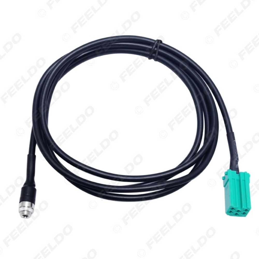Picture of New 150cm Aux Cable Adapter Mini ISO 3.5MM Jack Cable For Renault OEM Radio CD Player