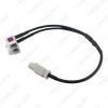 Picture of Car Stereo Head Unit Wiring Harness With FAKRA Y Spliter(1Jack To 2Plug) For Audi/BWM/Volkswagen/Mini/Dodge Factory OEM Radio