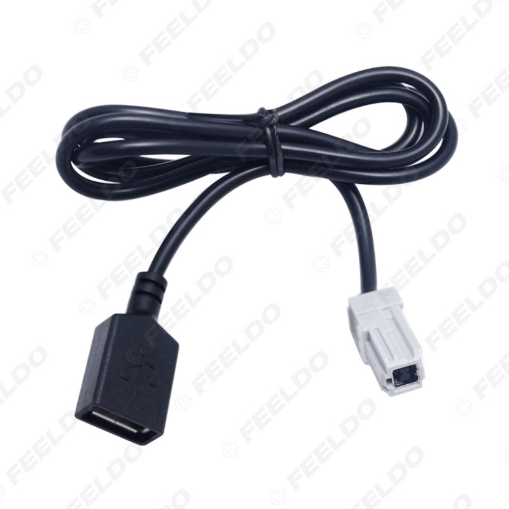 Picture of Car Aux Audio Input Media Data Wire Original Plug To USB Adapter Conector For Toyota RAV4 EZ Verso Camry