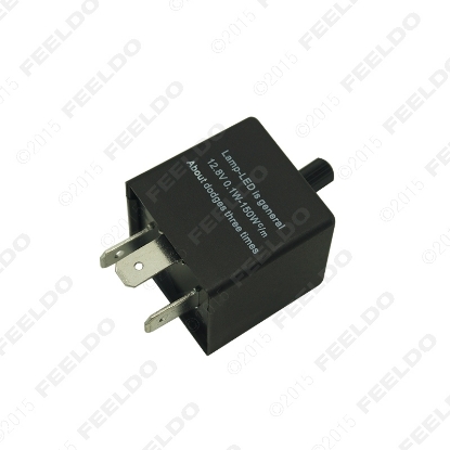 Picture of CF13 KT Car Adjustable Frequency Flasher Car Motorcycle LED Lights Flasher Relay