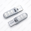 Picture of 1pcs Car T10 194 168 W5W 2835 Chip 12SMD Silica Car LED Door License LED Light Bulb Wedge Light 7 colors