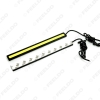 Picture of 2pcs White 17cm Aluminum Housing 6W Car COB LED Daytime Running Light DRL Driving Lamp