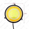 Picture of Car COB DRL Round 82mm LED Light Car Daytime Running Light White Yellow Turn Light DRL