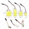 Picture of 1Set White Car COB 48SMD 40x35mm T10 BA9S Festoon Dome Panel Light Car Panel LED Reading Light