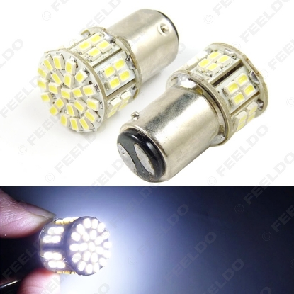 Picture of 1pcs White 1157 BAY15D 50SMD 1206 LED Light Car Brake Signal Light Bulbs