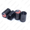 Picture of Black Car Universal Chrome Zinc Alloy Tire Valve Cap For Wholesale Mixed Logos Order