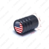 Picture of Black Car Universal Chrome Zinc Alloy Tire Valve Cap For Wholesale Mixed Logos Order