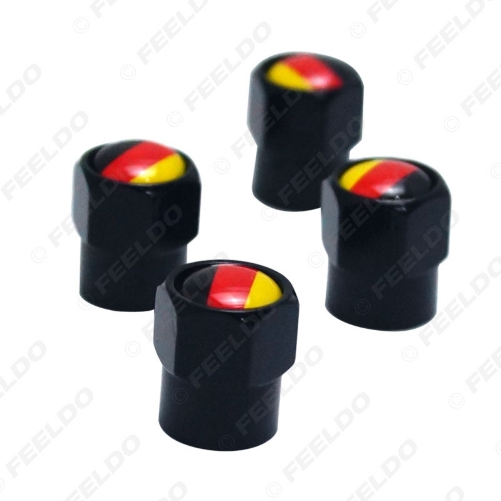Picture of Black 4pcs/Set Mini Car Tire Valve Caps For Small Wholesale Mixed Order
