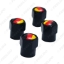 Picture of Black 4pcs/Set Mini Car Tire Valve Caps For Small Wholesale Mixed Order