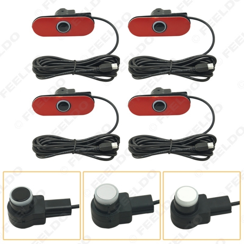 Picture of Car Original Parking Flat 16.5mm  Sensor With 6m Line Car Radar Parktronic Assistance 3-Color