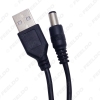 Picture of Black 85cm USB 2.0 Port To 5.5mm x 2.1mm 5V DC Power Barrel Jack Power Cable Connector Plug