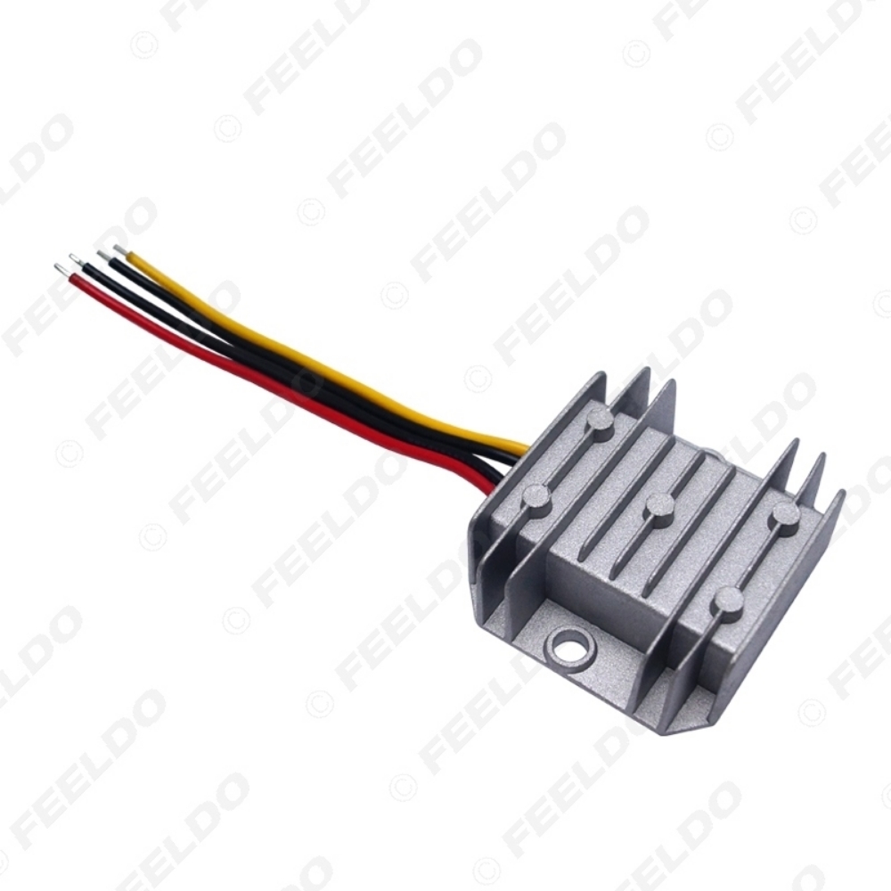 Picture of Cars Trucks DC24V To DC12V 10A 20A Converter Transformer Regulator Special For Car Radio Head Unit Installation