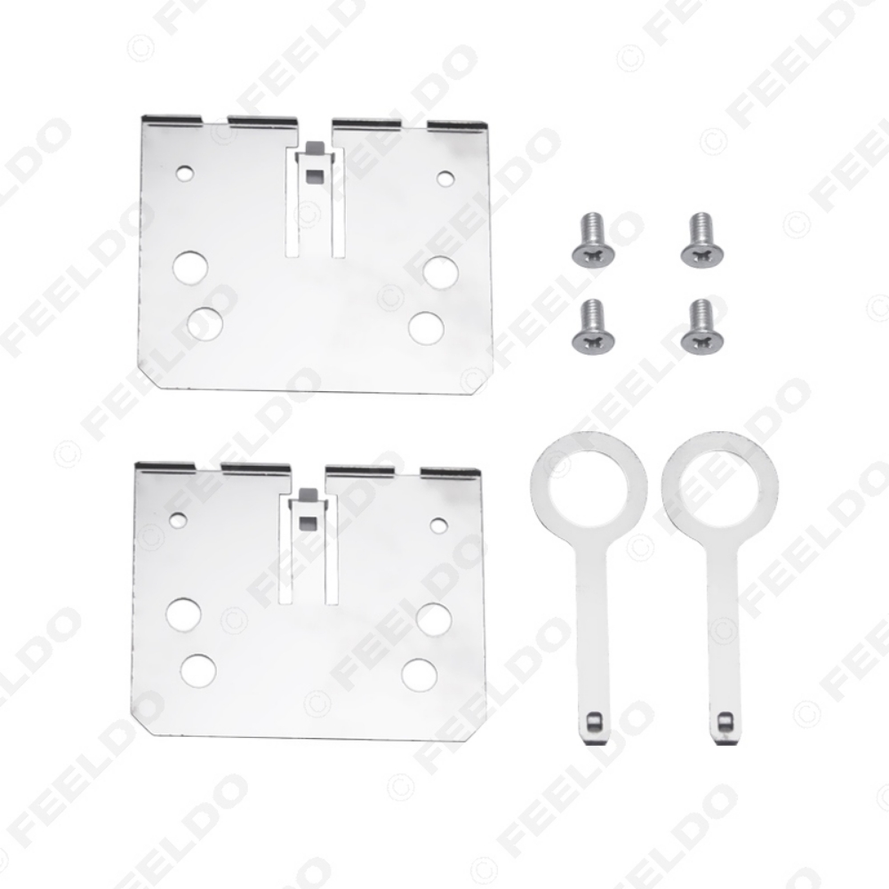Picture of 2DIN ISO Car Head Unit Installation Bracket Fix Screws With Remove Keys