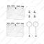 Picture of 2DIN ISO Car Head Unit Installation Bracket Fix Screws With Remove Keys