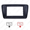 Picture of Car 2DIN Radio Audio Fascia Frame Panel Dash Mount Kit Adapter With Inner Trim For Skoda Octavia (2014+)/Rapid Spaceback(2013+) Aftermarket
