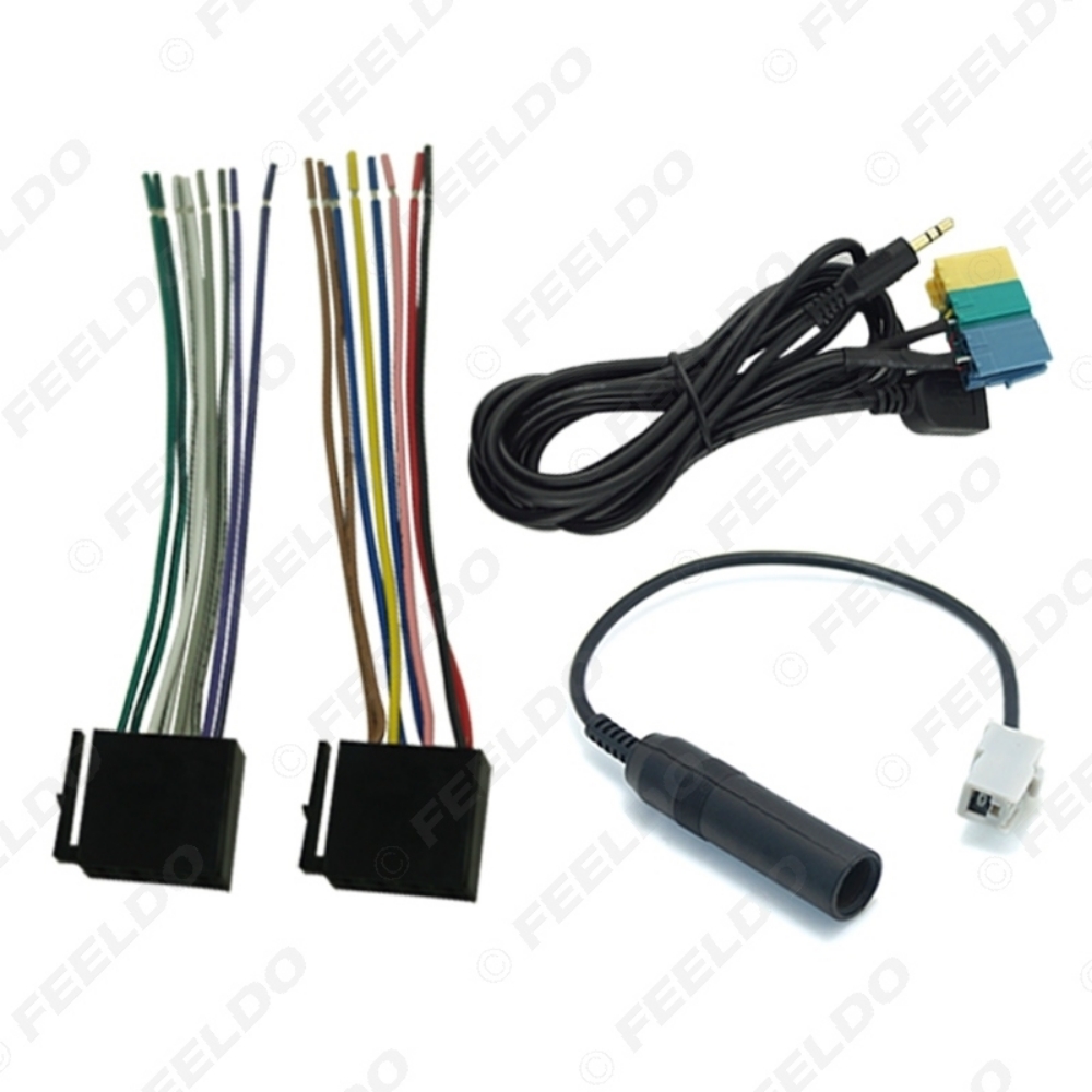 Picture of AUX/USB/Power Harness/Antenna Adapter Suite Set For Hyundai PA710S/KIA Soul Radio/CD/MP3