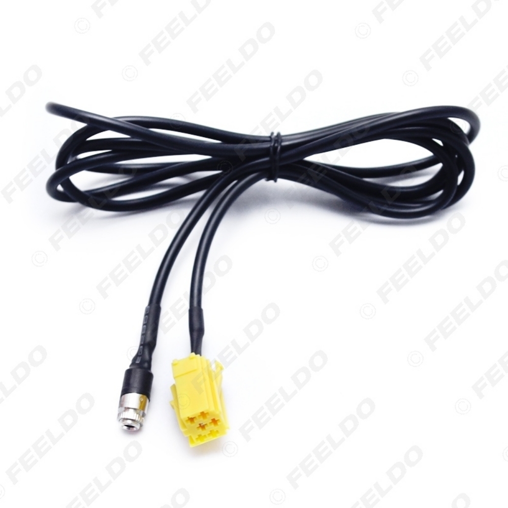 Picture of Car MINI ISO 6Pin to 3.5MM Jack Audio Device External Aux Cable Adapter For Fiat Grande Punto Alfa 159