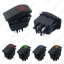 Picture of Car Boat Waterproof 4Pin Bar Rocker Toggle Switch On/Off with LED Light Blue/Red/Yellow/Green 12V