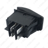 Picture of Car Boat Waterproof 4Pin Bar Rocker Toggle Switch On/Off with LED Light Blue/Red/Yellow/Green 12V