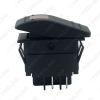 Picture of Car Boat Waterproof 4Pin Bar Rocker Toggle Switch On/Off with LED Light Blue/Red/Yellow/Green 12V