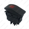 Picture of Car Boat Waterproof 4Pin Bar Rocker Toggle Switch On/Off with LED Light Blue/Red/Yellow/Green 12V