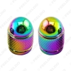 Picture of 4pcs/set Colorful Aluminum Bullet Style Car Motorcycle Rocket-Shaped Air Port Cover Tire Valve Wheel Stem