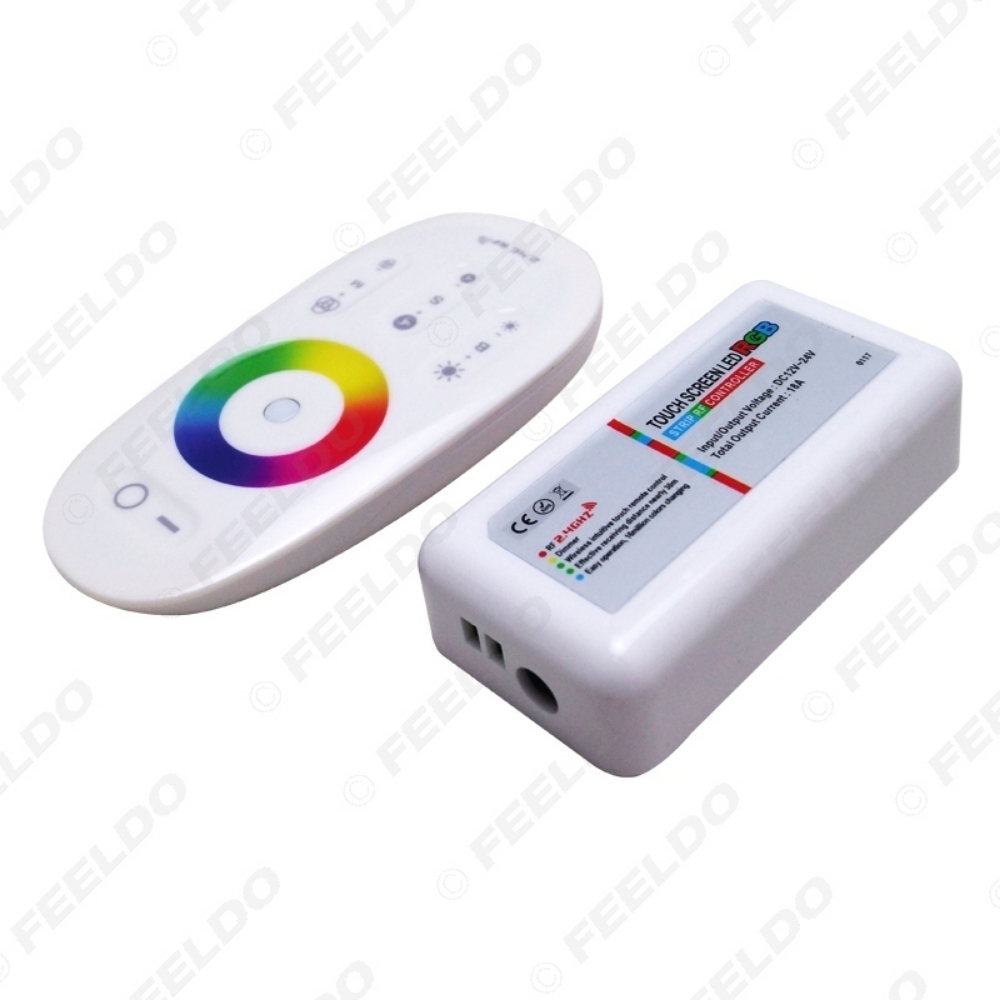 Picture of Wireless RF 2.4G Touch Screen 3 Channel Control Remote LED RGB Controller Dimmer For LED Strip light lamp Downlight 12V-24V