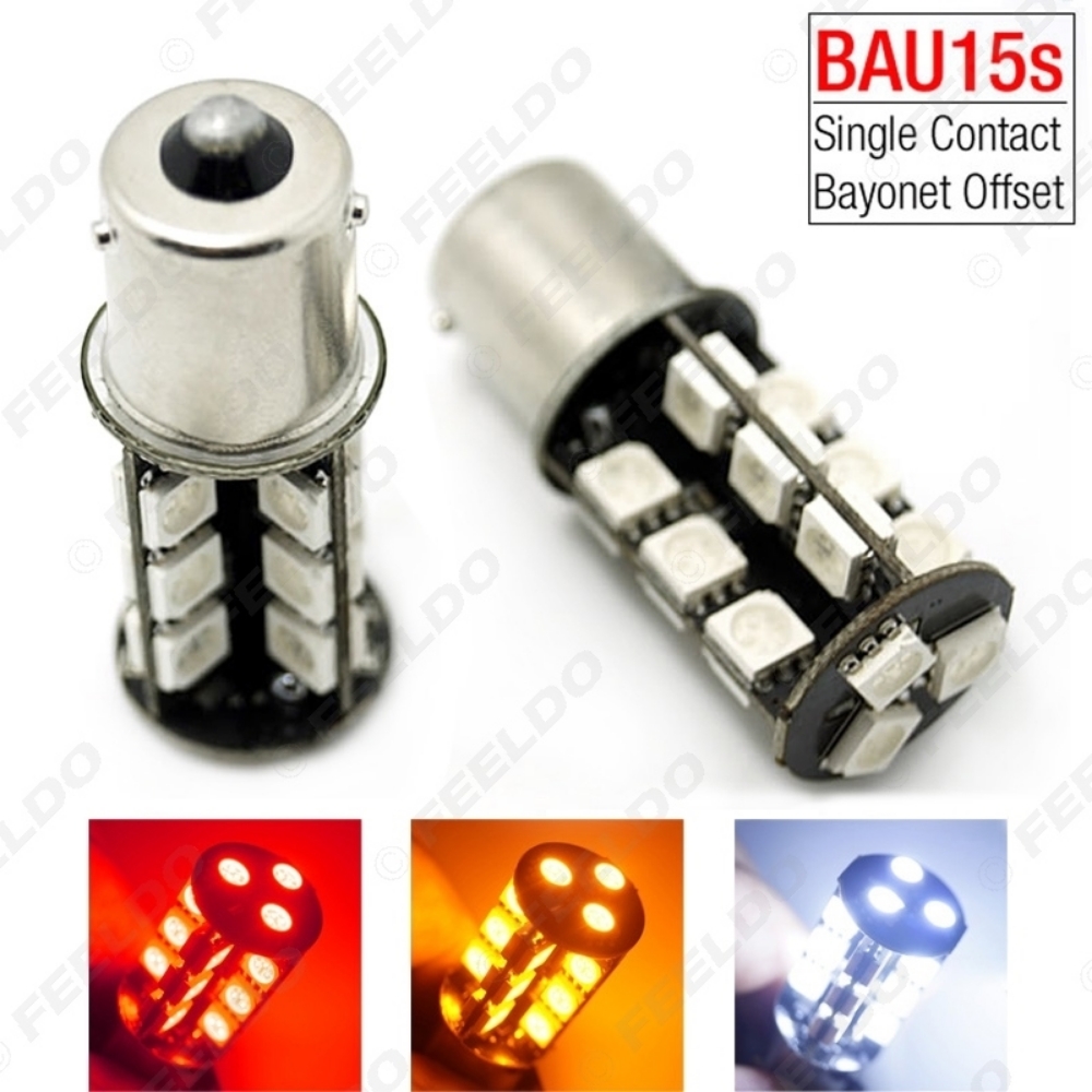 Picture of 1Pcs BAU15S/S25 27SMD 5050 CANBUS OBC Error Free Car LED Light Turn Light Bulbs