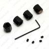 Picture of 4pcs/set Cool Black Caps Anti-Theft Locking Tire air valve caps For Mixed LOGO Order