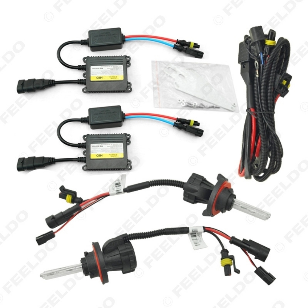 Picture of 1set 35W AC Car Headlight H13 HID Xenon Bulb Hi/Lo Beam Bi-Xenon Bulb Light Digital Slim Ballast HID Kit