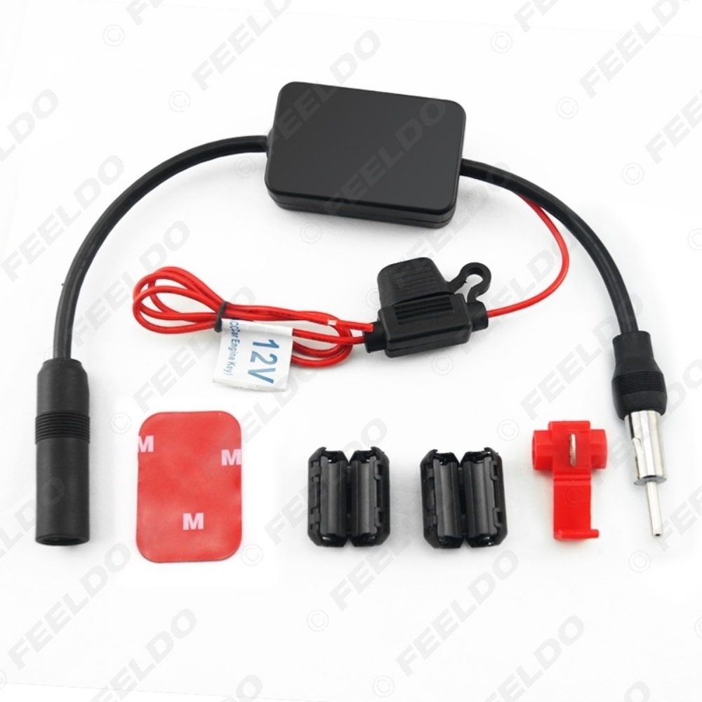 Picture of Car Automobile Antenna Arial Radio AM/FM Signal Booster Amplifier Amp