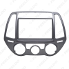 Picture of 2Din Car Fascia for Hyundai I-20 I20 I 20 Manual AC Radio DVD Stereo GPS Panel Dash Mount Trim Kit Face Plate Bezel Facia