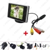 Picture of 3.5" LCD TFT Stand-alone Monitor With Rear View Parking Camera RCA Video System 2.4G Wireless & Cigarette Lighter Optional