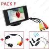 Picture of 3.5" LCD TFT Stand-alone Monitor With Rear View Parking Camera RCA Video System 2.4G Wireless & Cigarette Lighter Optional