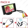 Picture of 3.5" LCD TFT Stand-alone Monitor With Rear View Parking Camera RCA Video System 2.4G Wireless & Cigarette Lighter Optional