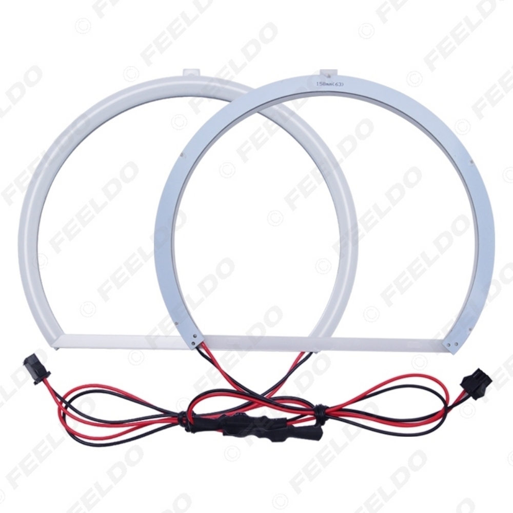 LED Angel Eyes Tuning For BMW X5 E53 Headlight Retrofit DTM Style Crystal Halo e