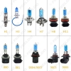 Picture of 1PC Car H3 50W/100W 12V White Car Fog Lights Halogen Bulb Headlights Lamp Car Light Source Parking