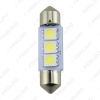 Picture of 1Pc White Car Auto 31/36/39/41mm 5050 Chip 3-SMD Reading Lights Festoon Dome LED Light Bulbs