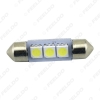 Picture of 1Pc White Car Auto 31/36/39/41mm 5050 Chip 3-SMD Reading Lights Festoon Dome LED Light Bulbs