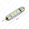 Picture of 1Pc White Car Auto 31/36/39/41mm 5050 Chip 3-SMD Reading Lights Festoon Dome LED Light Bulbs