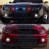 Picture of 2pcs/lot 2.5" 30W Car Projector Lens Fog Light With COB Angel Eyes Daytime Running Light DRL Headlight